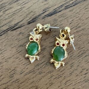 Vintage owl earrings